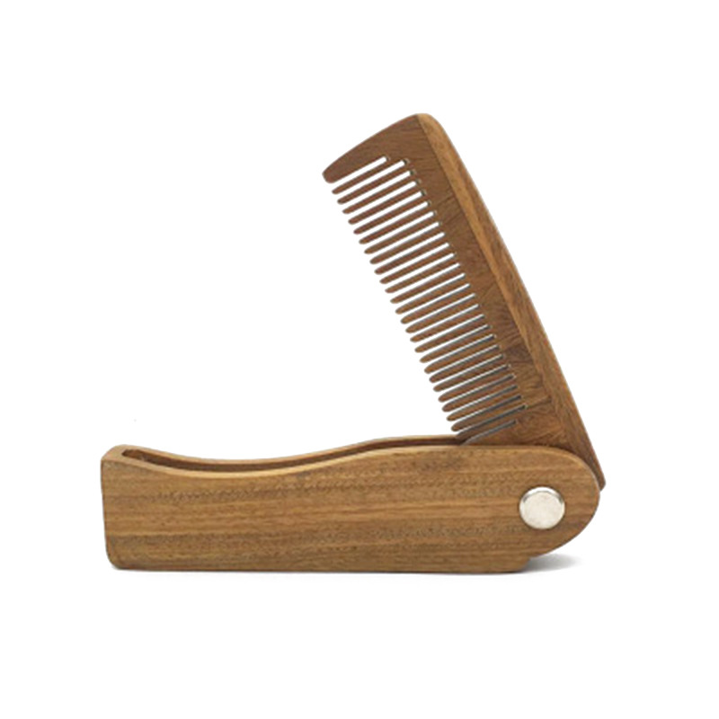 Men'S Grooming Hairstyles - Faltbarer Bart- und Haarkamm aus grünem