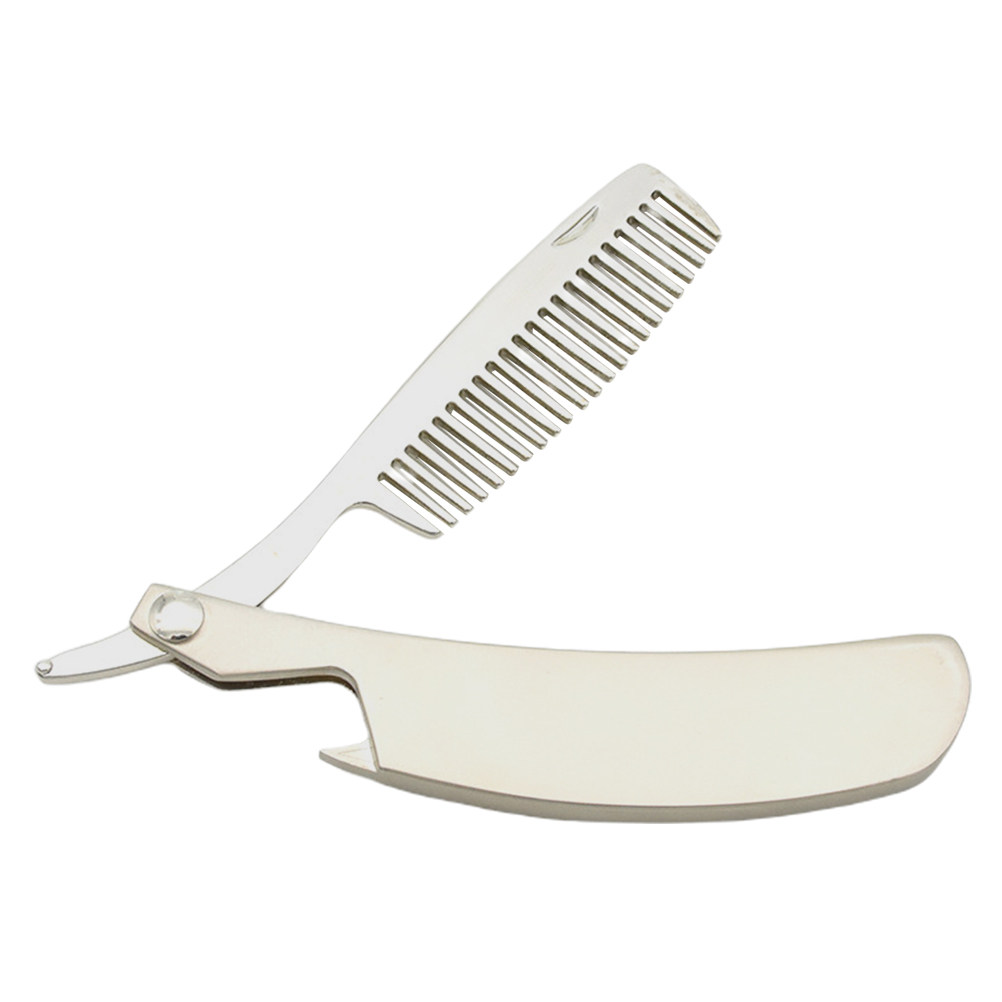 Zinklegierungs-Bartkamm, faltb – Men'S Grooming Hair Bewertung und Preis
